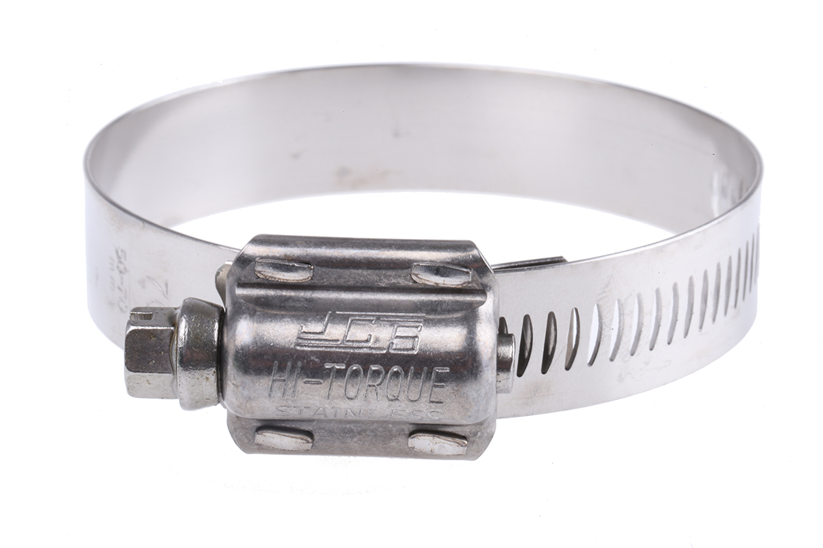 HI-TORQUE Stainless Steel Slotted Hex Worm Drive, 16mm Band Width, 50 → 70mm ID