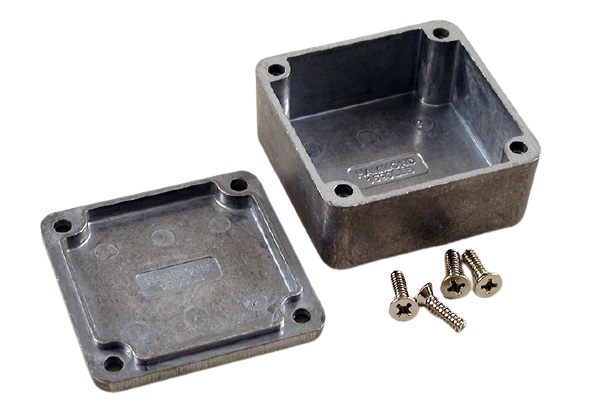 Hammond 1590 Series Die Cast Aluminium Alloy Enclosure, IP54, 51 x 51 x 25mm