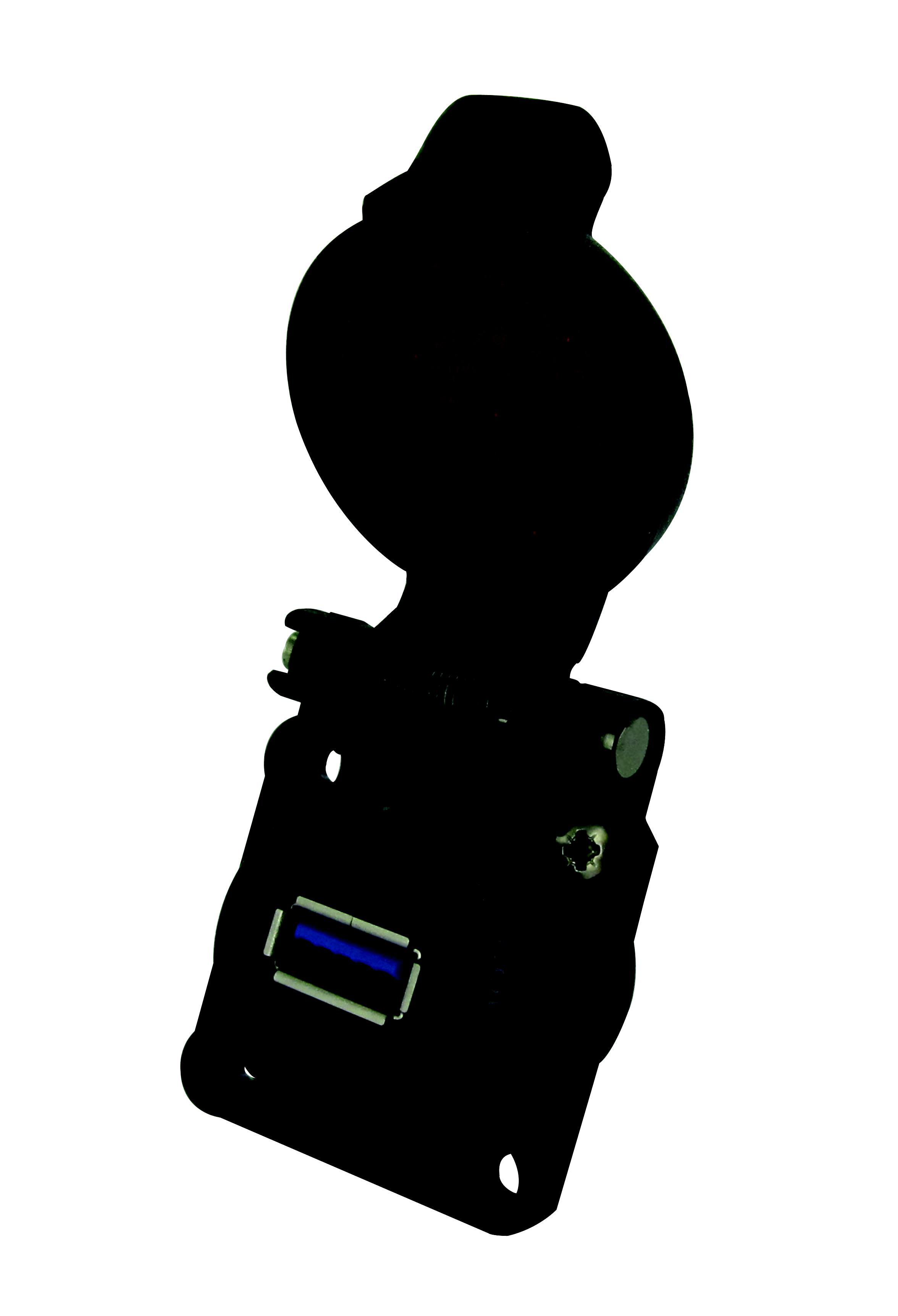 Amphenol Socapex, Flange Mount, Socket Type A 3.0 IP67 USB Connector