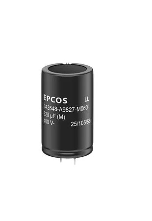 EPCOS 100μF Aluminium Electrolytic Capacitor 500V dc, Snap-In - B43548A6107M060