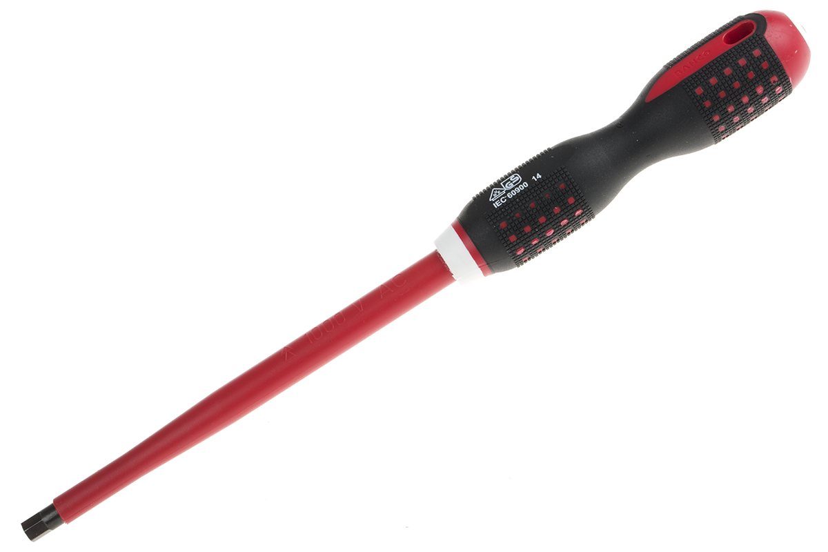 Bahco Hexagon  Screwdriver, 8 mm Tip, 200 mm Blade, VDE/1000V, 322 mm Overall