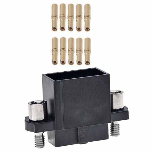 HARWIN M80 Series Straight PCB Socket, 10-Contact, 2-Row, 2mm Pitch, Crimp Termination