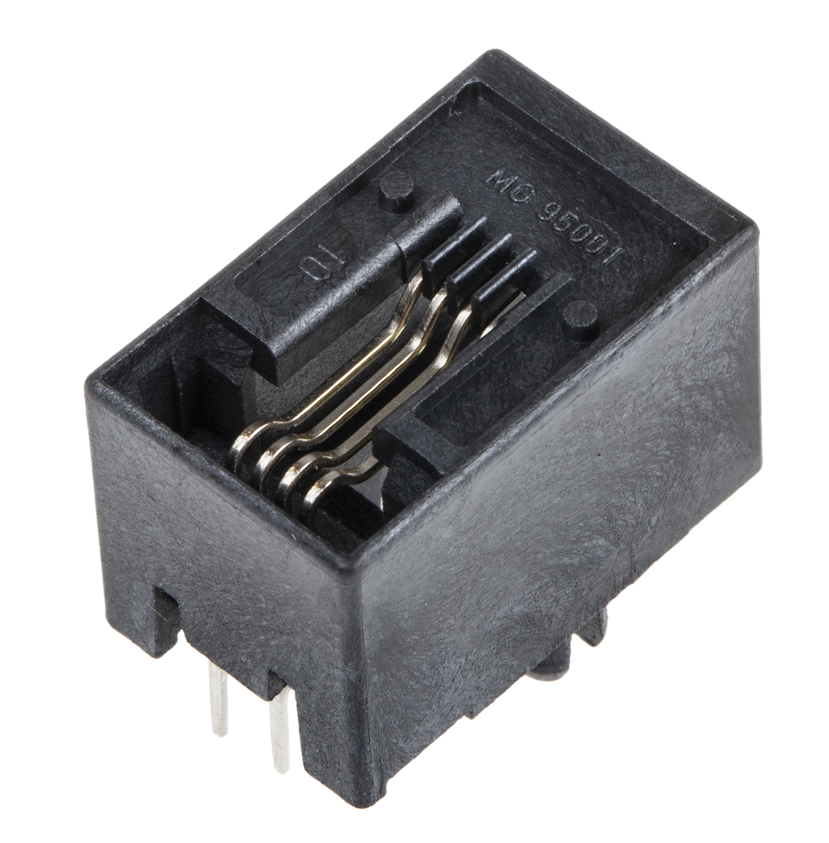 Molex 95501 Series Female RJ22 Connector, Cable Mount, Cat3 Right Angle 4P4C -Way
