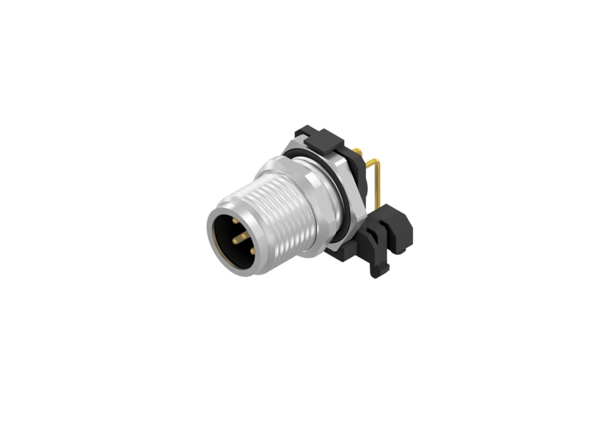 CONEC Circular Connector, 5 Contacts, Panel, M12 Connector, Plug, Male, IP67, 43 Series