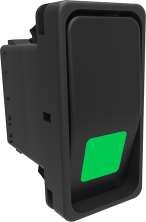 Carling Technologies Illuminated DPST, On-Off Rocker Switch Panel Mount