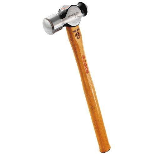 Facom Steel Ball-Pein Hammer with Hickory Wood Handle, 430g