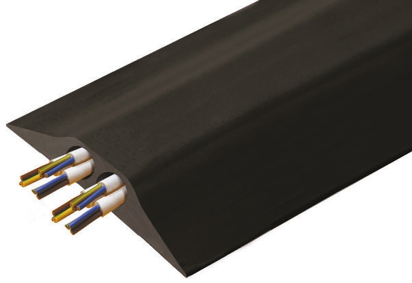RS PRO 4.5m Black Cable Cover in Rubber, 23mm Inside dia.