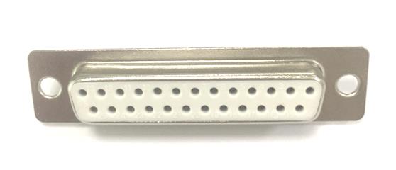RS PRO 25 Way Panel Mount D-sub Connector Socket, 2.77mm Pitch, with Screw