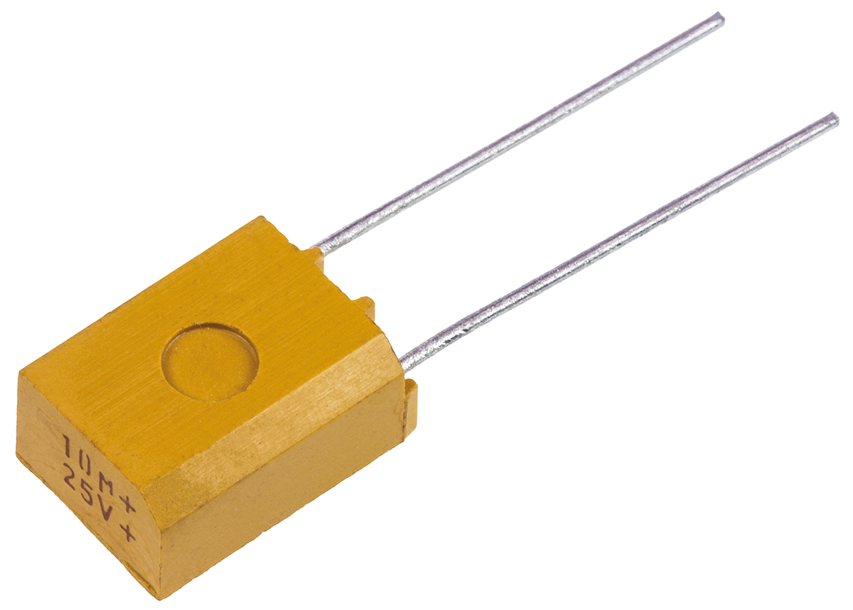 Vishay 10μF MnO2 Tantalum Capacitor 25V dc, 790D Series