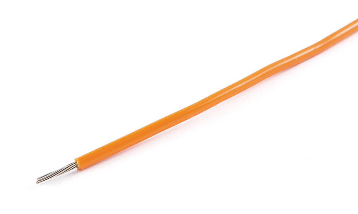 AXINDUS KY Series Orange 0.12 mm² Hook Up Wire, 26 AWG, 7 x 0.15 mm, 200m, PVC Insulation, KY3003O
