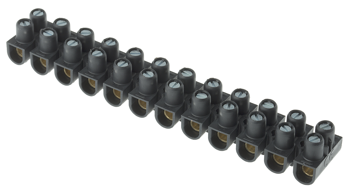 Legrand Terminal Strip, 57A, 10 mm² Wire, Screw Termination