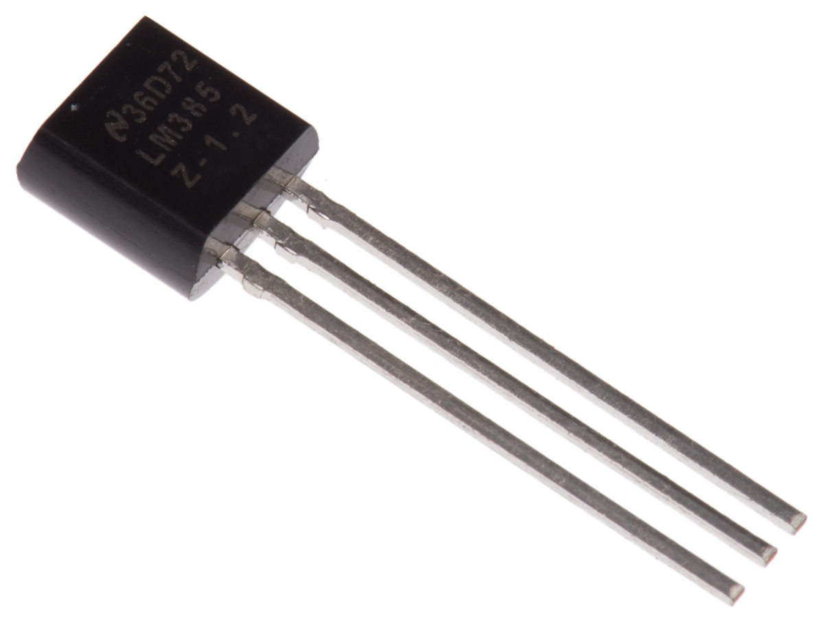 Texas Instruments Fixed Shunt Voltage Reference 1.235V ±2.0 % 3-Pin TO-92, LM385Z-1.2/NOPB