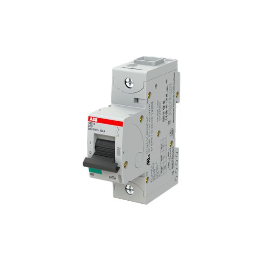 ABB S800S MCB, 1P, 10A Curve D, 240V AC, 50 kA Breaking Capacity