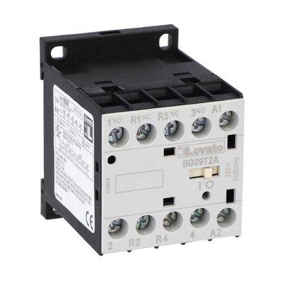 Lovato BG09 Contactor, 24 V Coil, 4-Pole, 9 A, 22 kW, 2NC, 2NO, 690 V