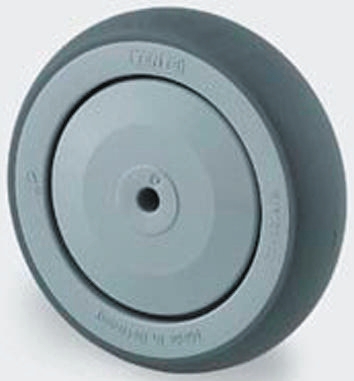 Tente Grey Rubber Non-Marking Trolley Wheel, 100kg