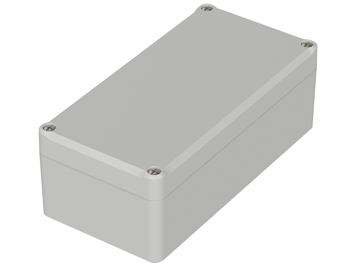 Bopla Euromas II Series Light Grey Polycarbonate Enclosure, IP65, Light Grey Lid, 160 x 80 x 57mm