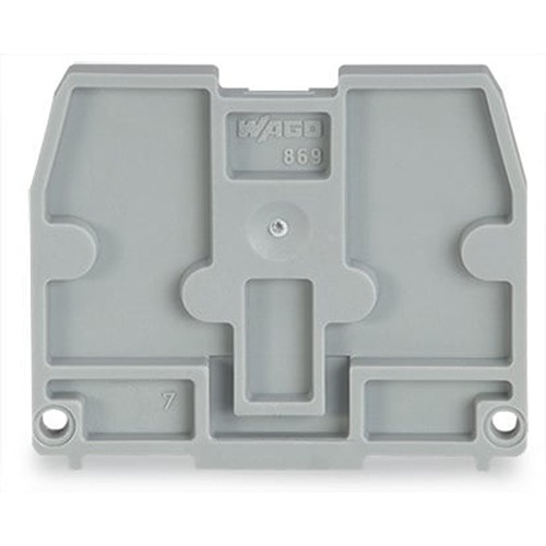 WAGO 869 Series End Plate for Use with Terminal Block