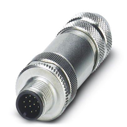 Phoenix Contact Circular Connector, 12 Contacts, Cable Mount, M12 Connector, Plug, Male, IP67, SACC Series