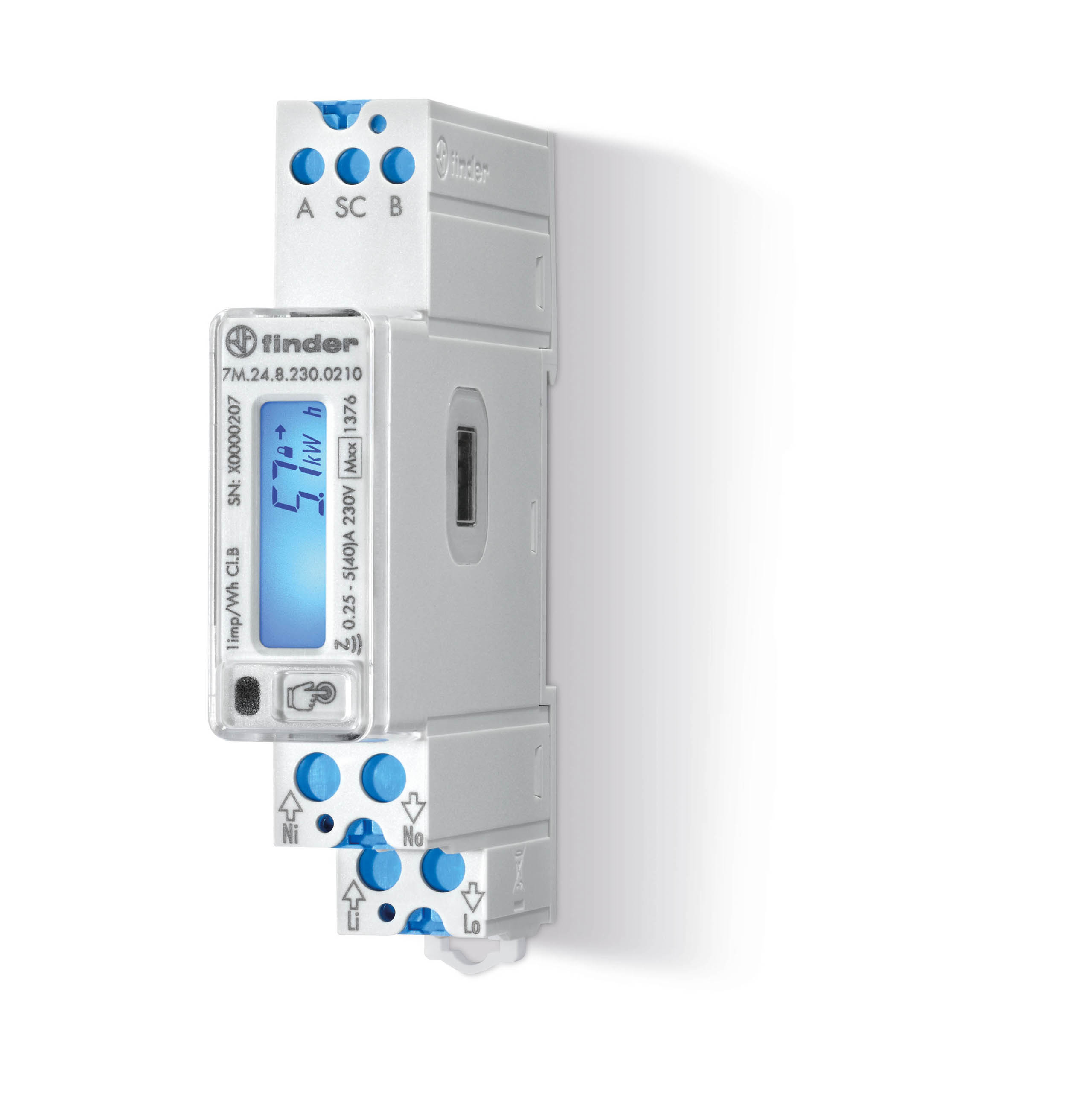 Finder 1 Phase LCD Energy Meter
