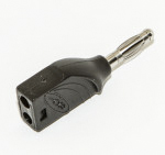 Mueller Electric Red Male Banana Plug, 4 mm Connector, Solder Termination, 15A, 1000V, Nickel Plating