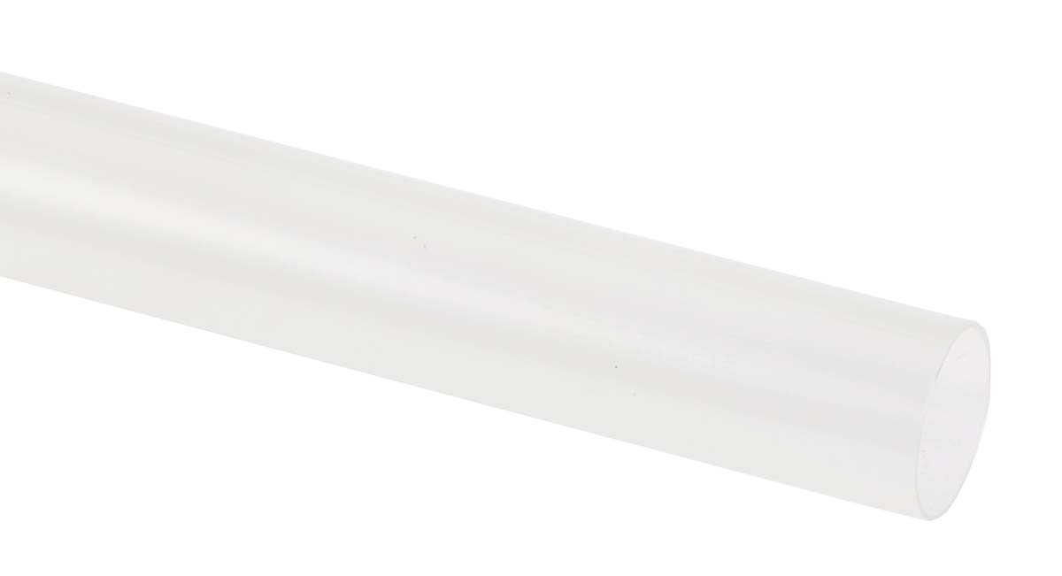 TE Connectivity Heat Shrink Tubing, Clear 9.5mm Sleeve Dia. x 1.2m Length 2:1 Ratio, RNF-100 Series