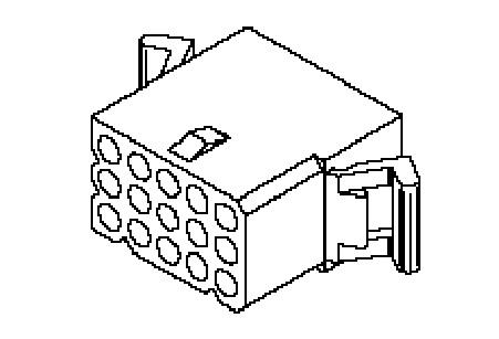 Molex Receptacle Crimp Connector Housing, 3.68mm Pitch, 15 Way, 3 Row