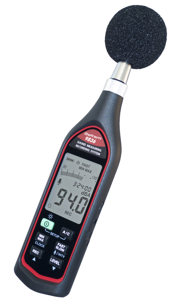 Sefram SEFRAM9836 Sound Level Meter, 30dB to 130dB, 8kHz max