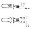 TE Connectivity 0.140 Mate-N-LOK Series Male Crimp Terminal, 20AWG Min, 14AWG Max
