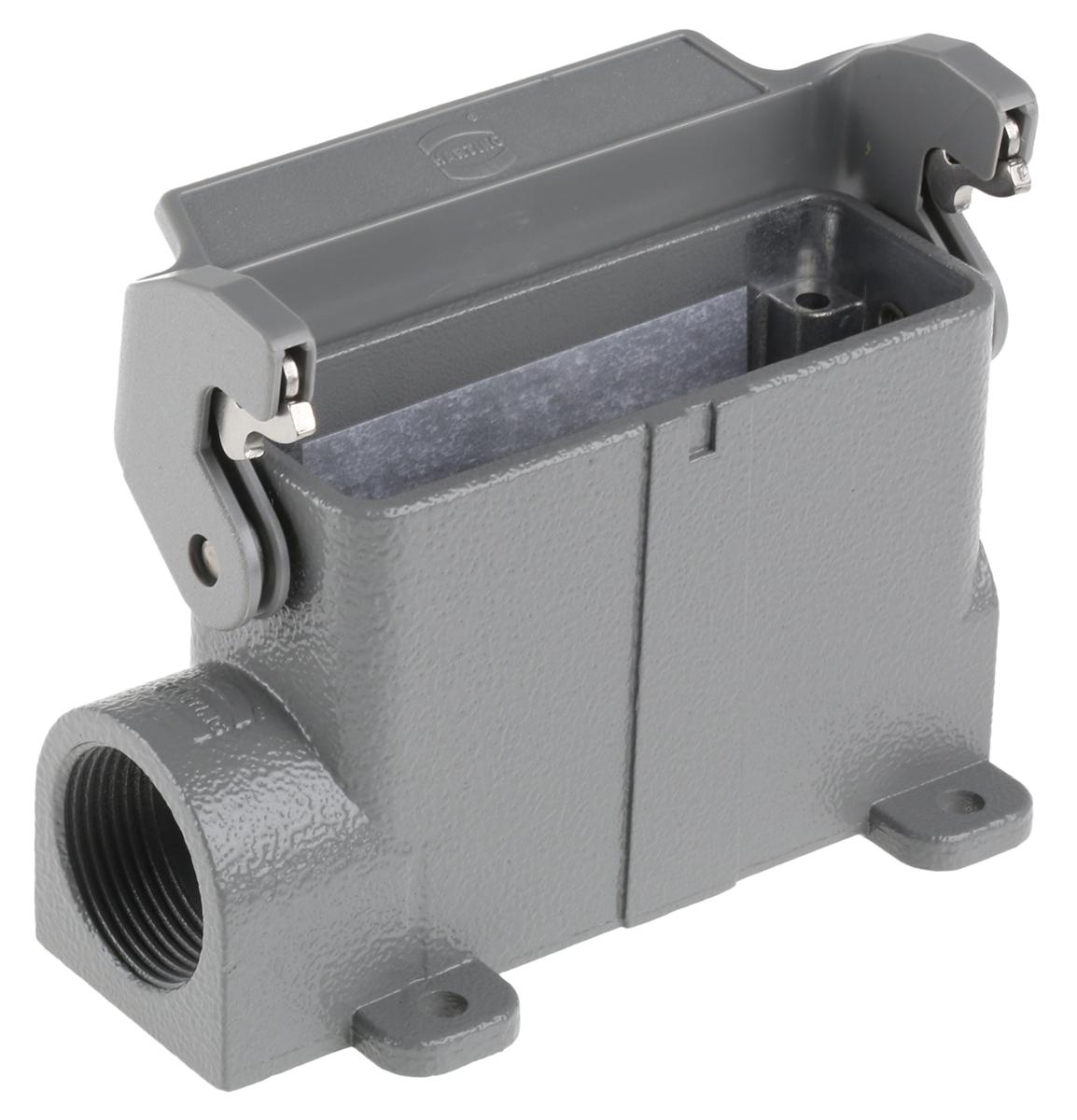 HARTING Han A Heavy Duty Power Connector Hood, M25 x 2 Thread, Side Entry