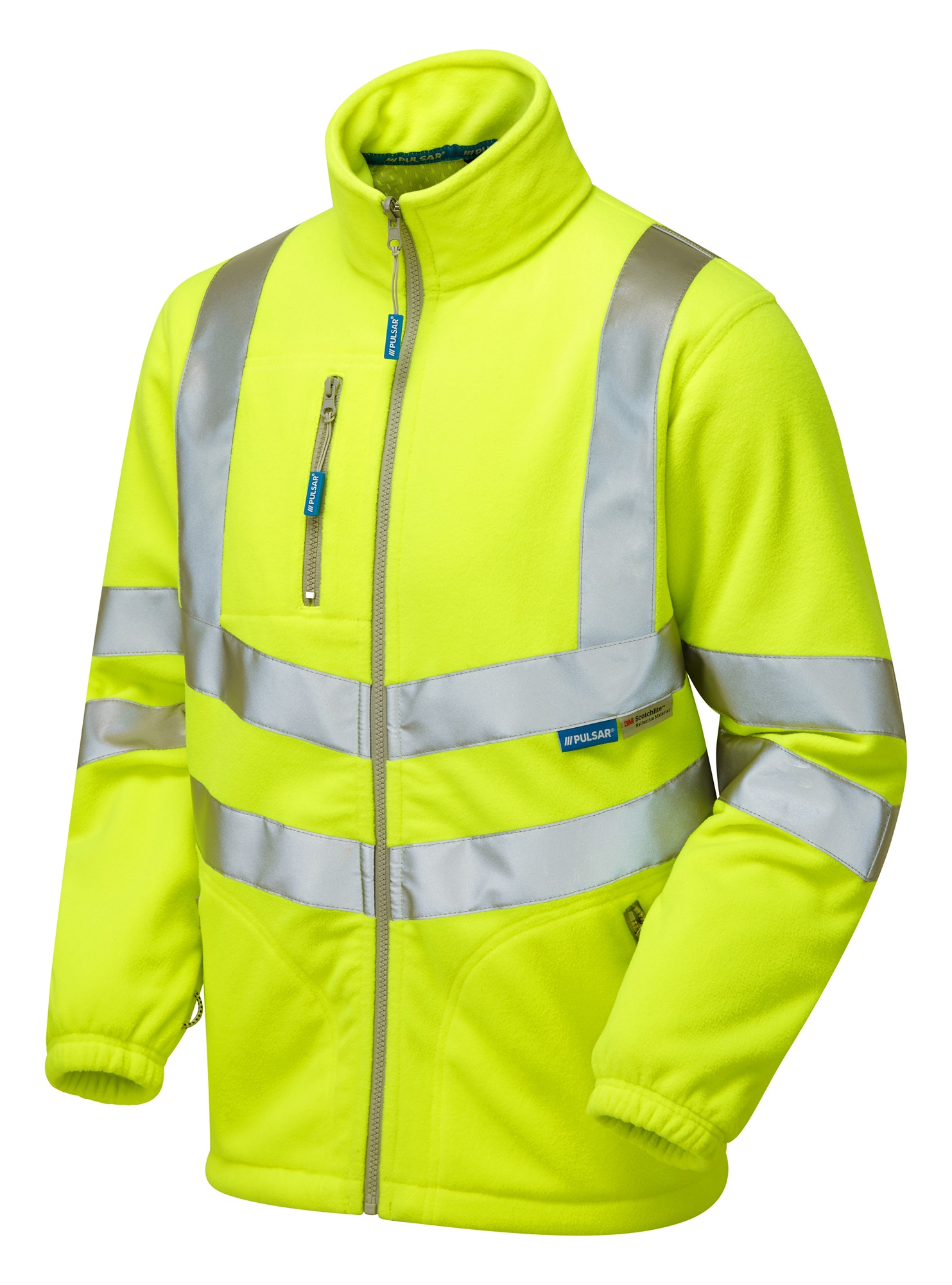 PULSAR P507 Yellow Unisex Hi Vis Fleece Jacket, XL
