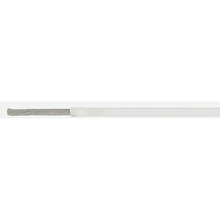 TE Connectivity White 0.96 mm² Harsh Environment Wire, 18 AWG, 19/30, 100m, ETFE Insulation, 55A0111-18-9