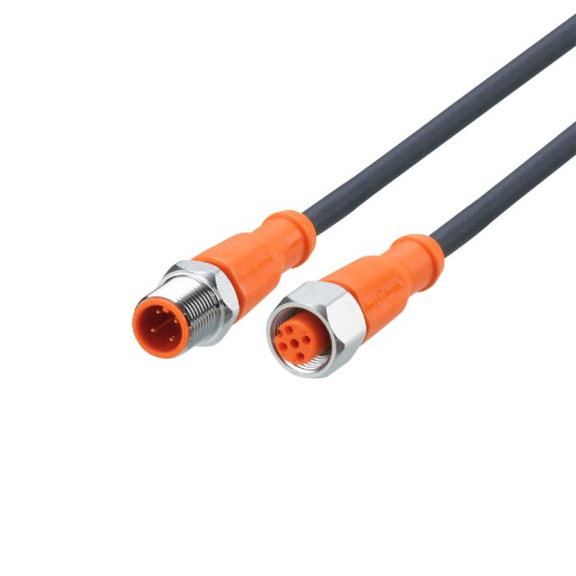 ifm electronic Male 1 way M12 to Female 1 way M12 Sensor Actuator Cable, 10 m