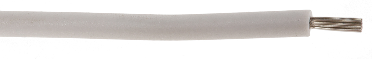 Lapp ÖLFLEX HEAT Series White 0.5 mm² Hook Up Wire, 20 AWG, 19/0.25 mm, 100m, Silicone Insulation, 48105