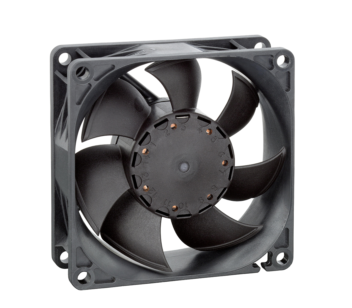 ebm-papst 8450 Series Axial Fan, 12 V dc, DC Operation, 117m³/h, 6.8W, 80 x 80 x 25mm