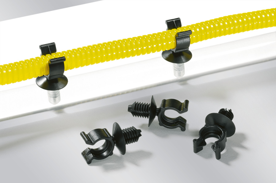 HellermannTyton Black Nylon Adjustable clip