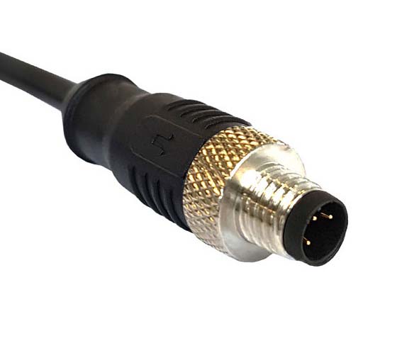 Bulgin Male 5 way M12 to Unterminated 3 way Free End Sensor Actuator Cable, 1 m