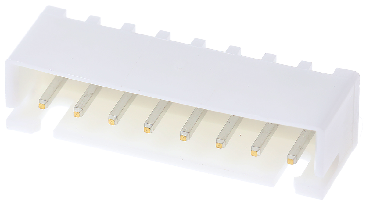 JST XH Series Straight Through Hole PCB Header, 8 Contact(s), 2.5 mm Pitch, 1 Row, Shrouded