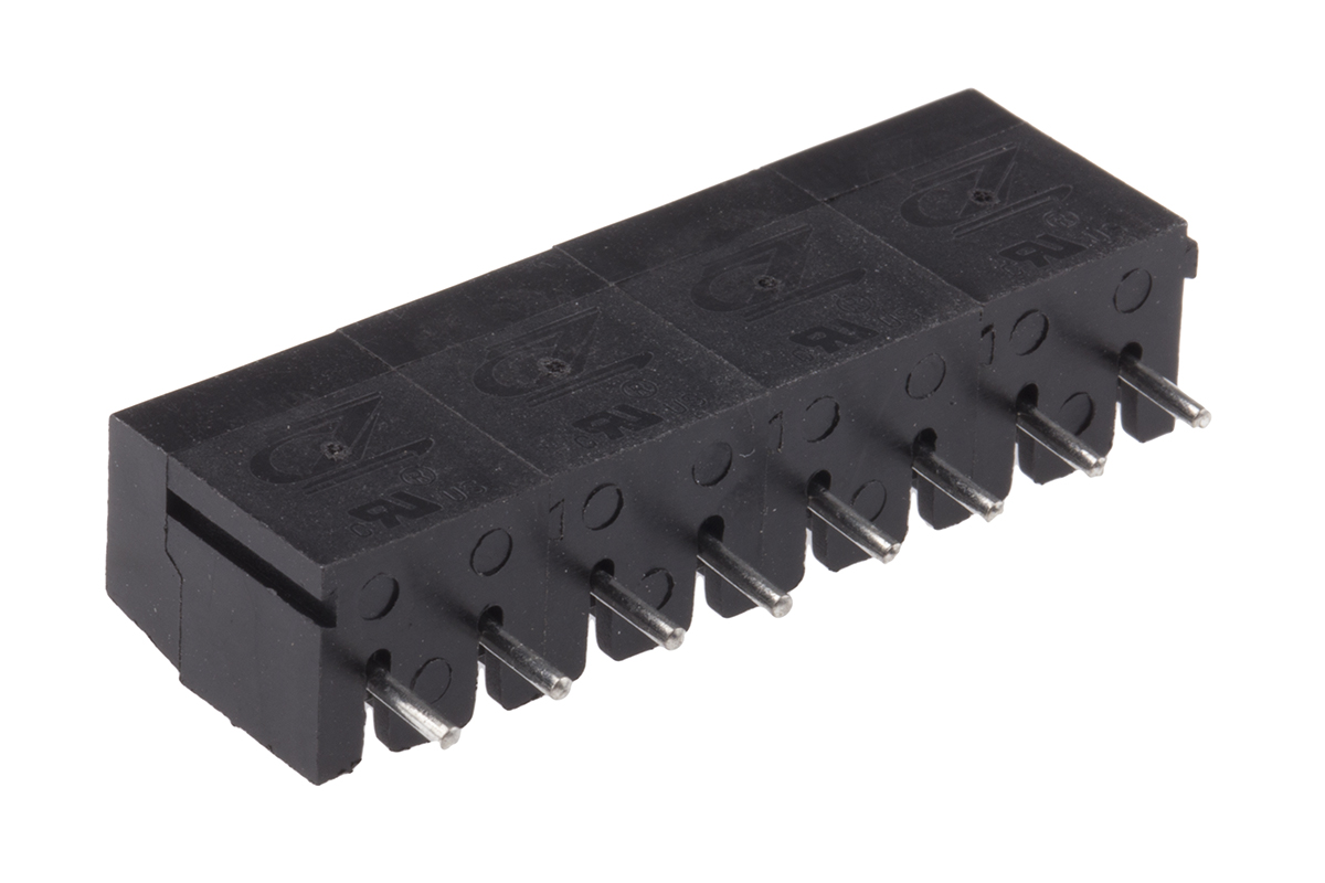 RS PRO PCB Terminal Block, 8-Contact, 5mm Pitch, Through Hole Mount, 1-Row, Screw Termination