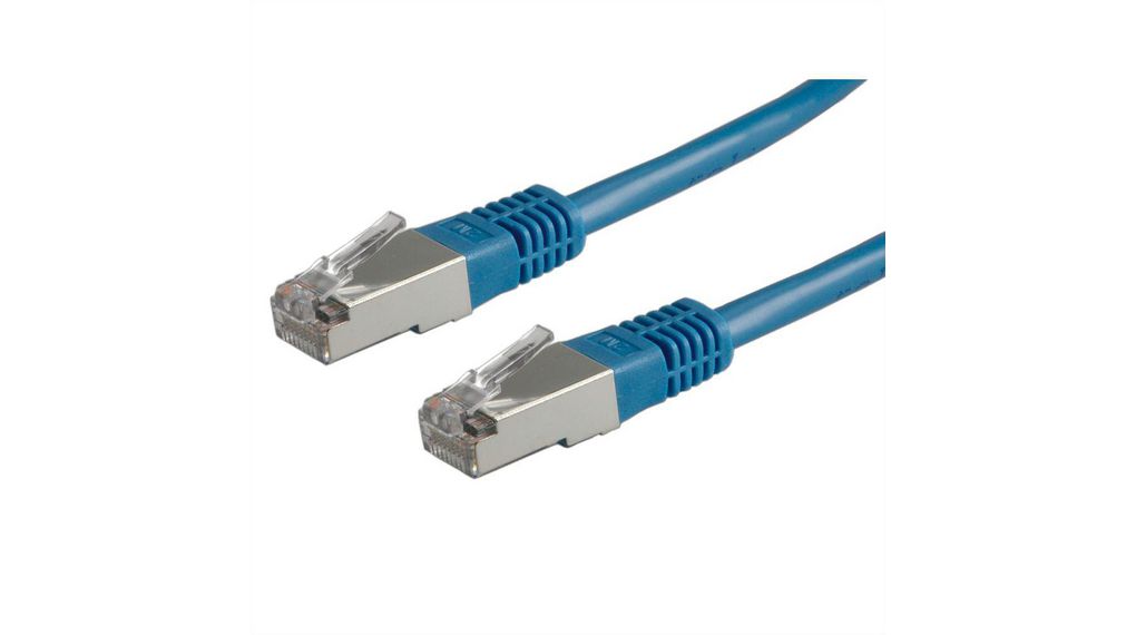RNDRND 765, 1.5m Cat6, Blue RJ45 to Male RJ45 Male, SF/UTP, Terminated PVC Sheath