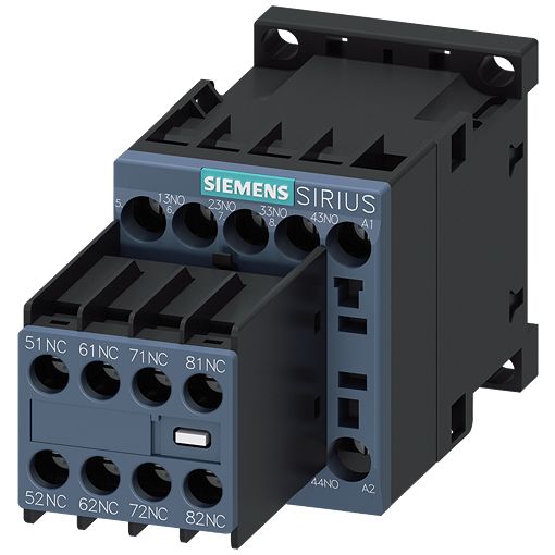 Siemens 3RH2 Contactor Relay 4NC + 4NO, 10 A Contact Rating, 110 V ac, SIRIUS