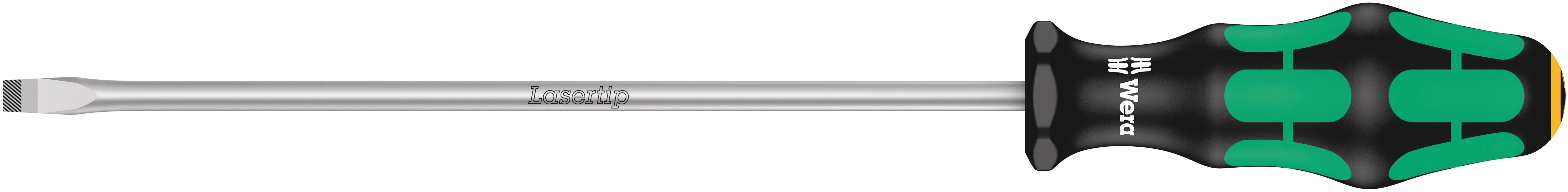 Wera Slotted  Screwdriver, 6.5 mm Tip, 200 mm Blade, 305 mm Overall