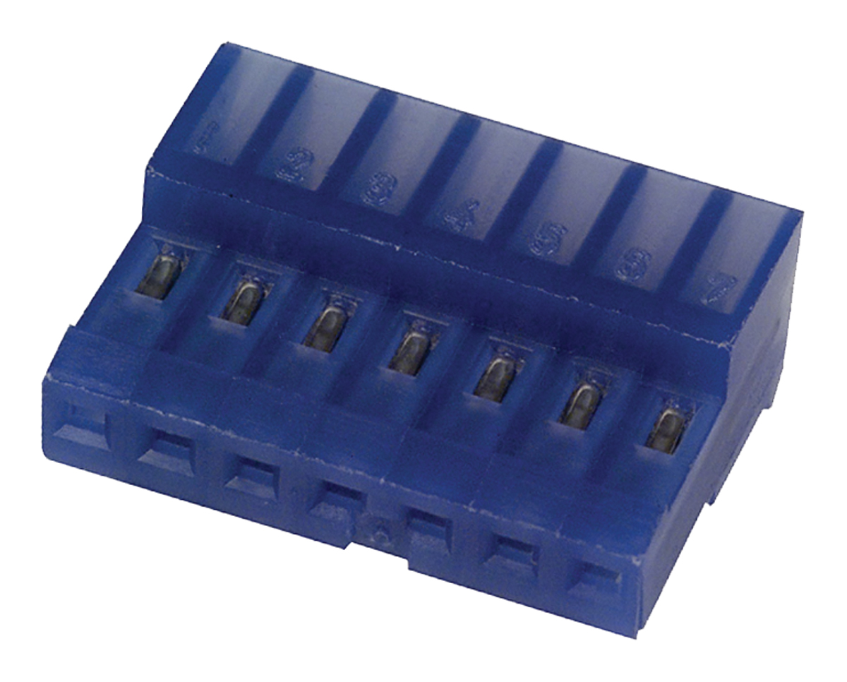 TE Connectivity 7-Way IDC Connector Socket for Cable Mount, 1-Row