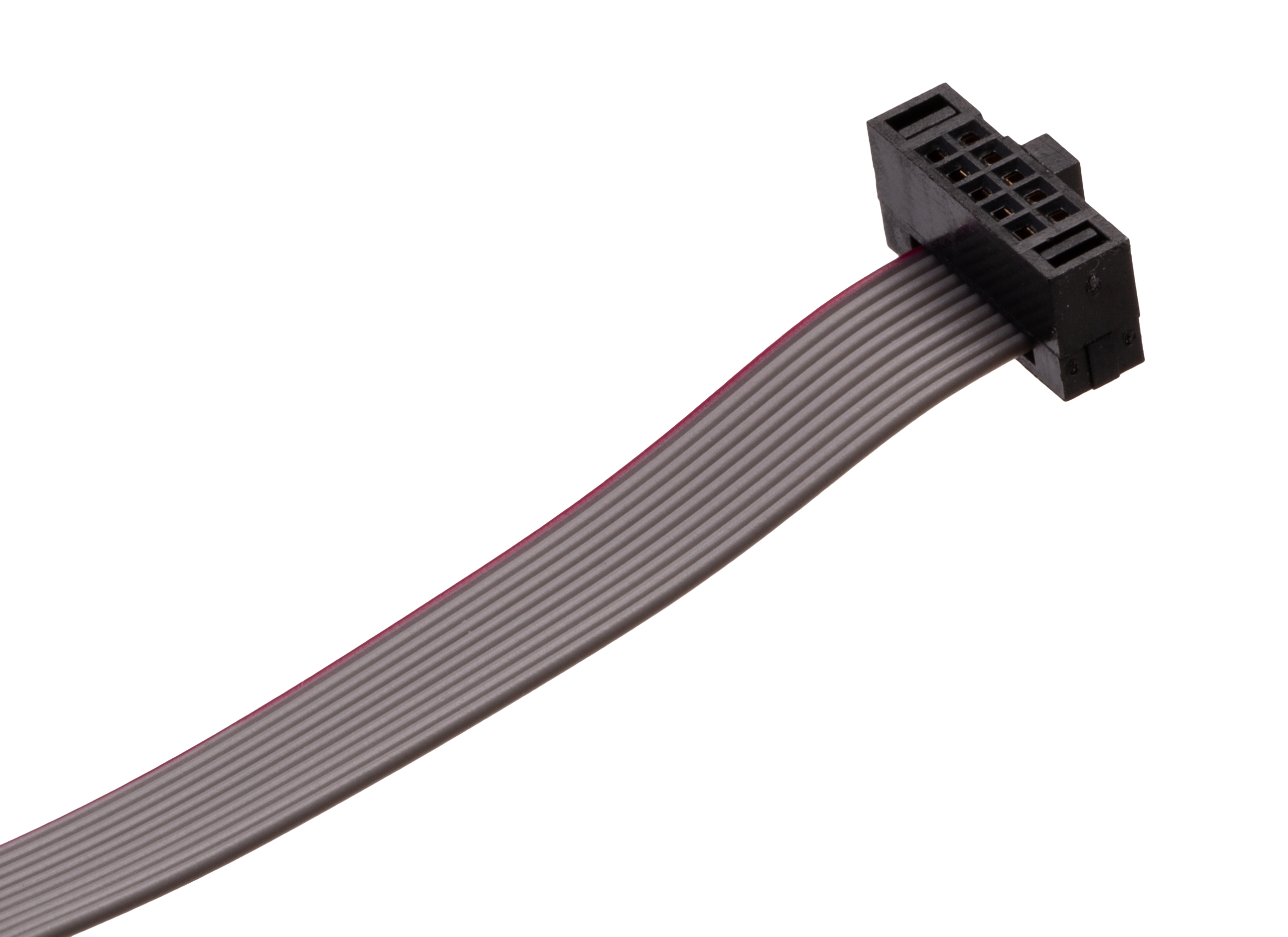 Samtec FFSD Series Flat Ribbon Cable, 10-Way, 1.27mm Pitch, 100mm Length, Tiger Eye IDC to Tiger Eye IDC