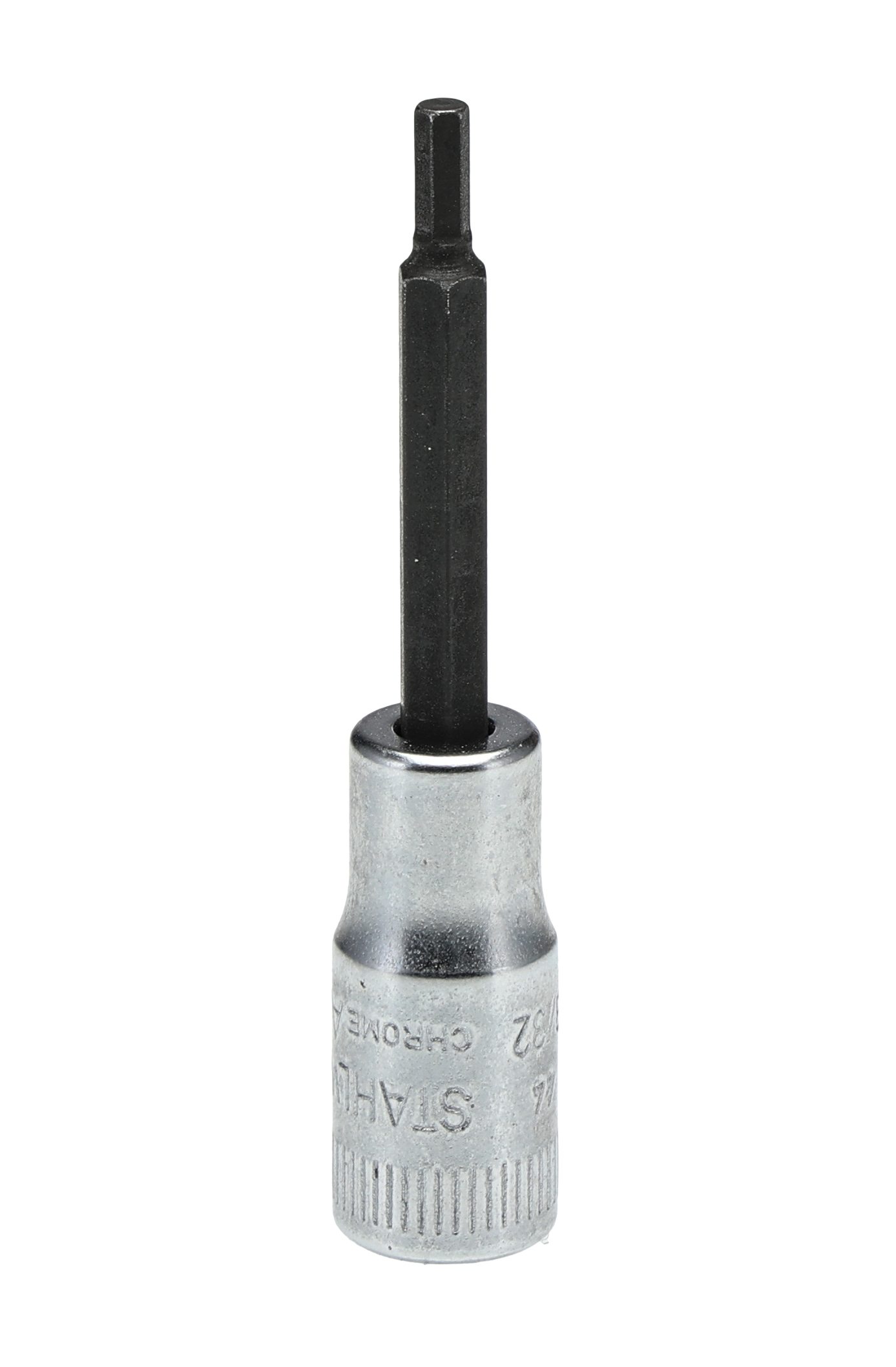 STAHLWILLE 1/4 in Drive Bit Socket, Hex Bit, 55 mm Overall Length
