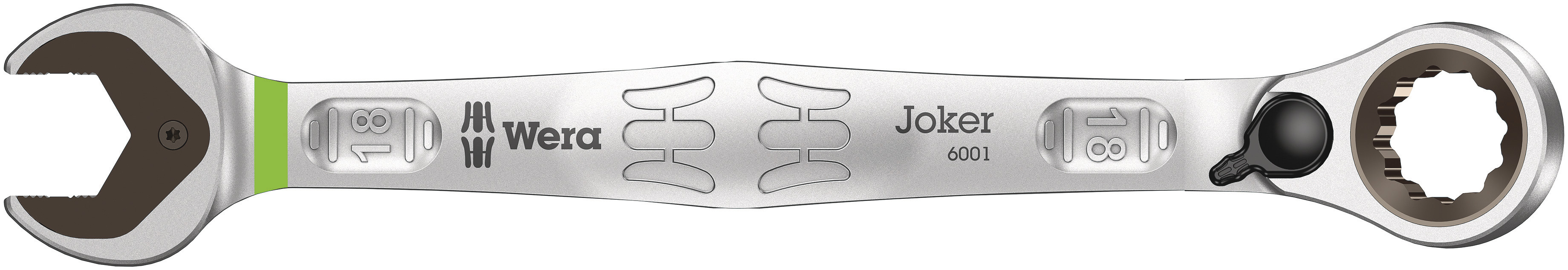 Wera Joker Series Combination Ratchet Spanner, 18mm, Metric, Double Ended, 234 mm Overall