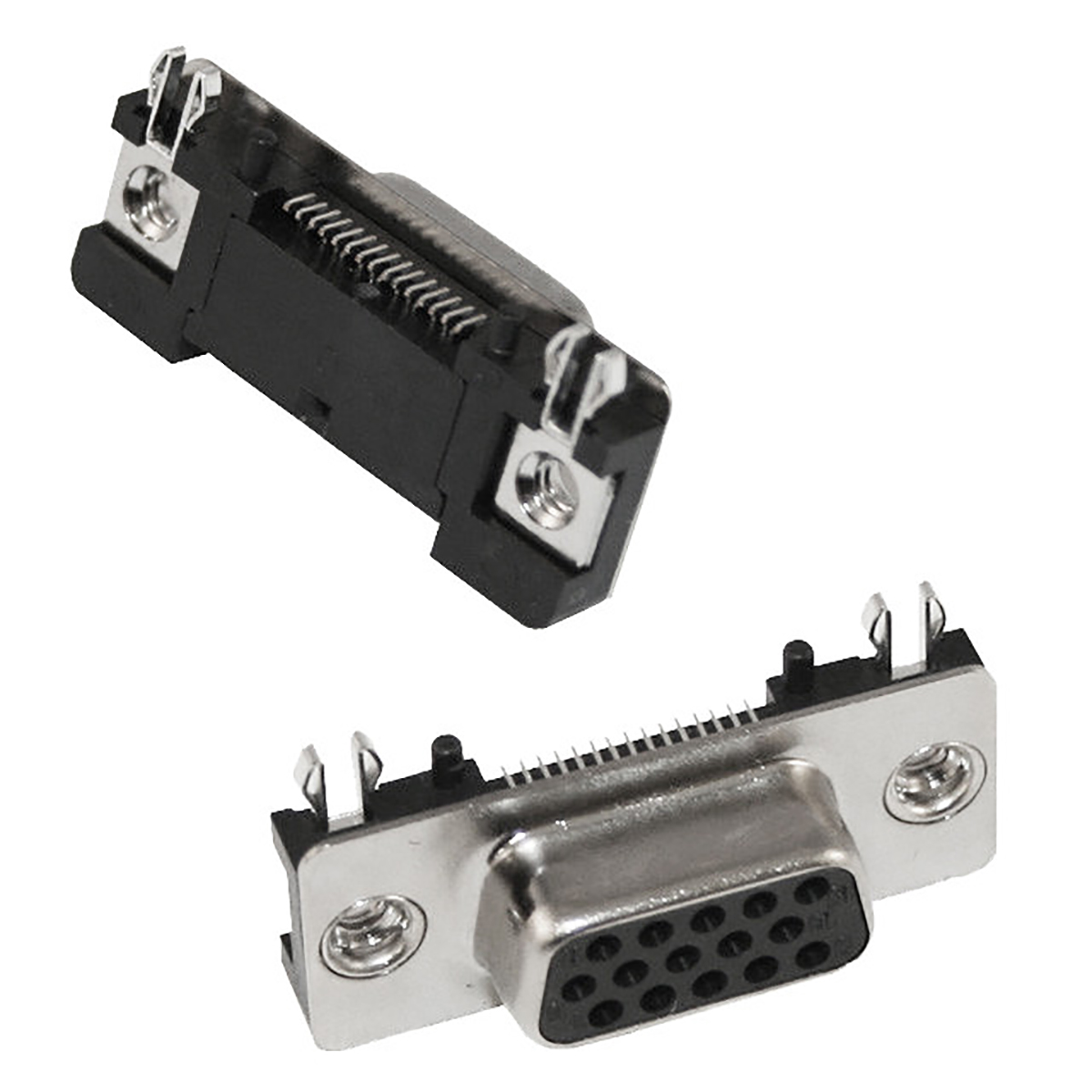 Norcomp 190 9 Way Right Angle SMT D-sub Connector Plug, 2.77mm Pitch, with Boardlocks