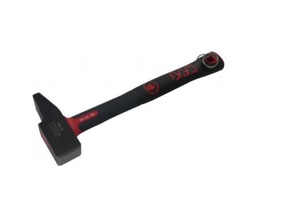 SAM Steel Riveting Hammer with Fibreglass Handle, 1.1kg