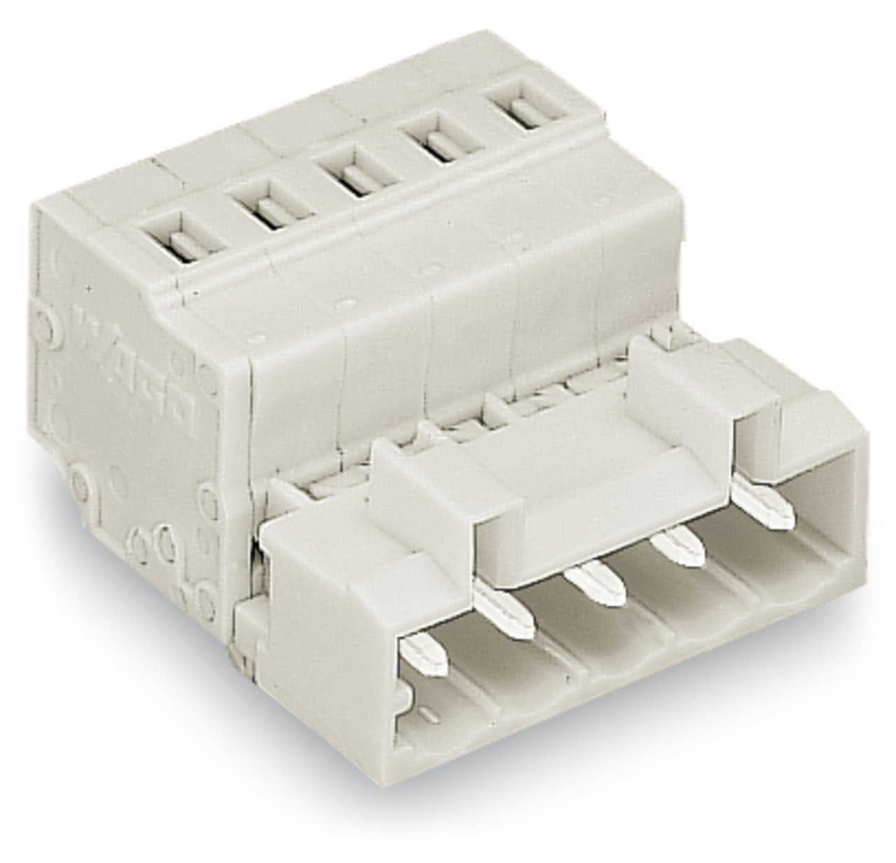 WAGO 721 Series Male Lighting Connector, 6-Pole, Male, 6-Way, Cable Mount, 12A