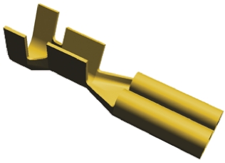 TE Connectivity FASTON .110 Uninsulated Female Spade Connector, Receptacle, 2.79 x 0.79mm Tab Size, 0.5mm² to 1mm²