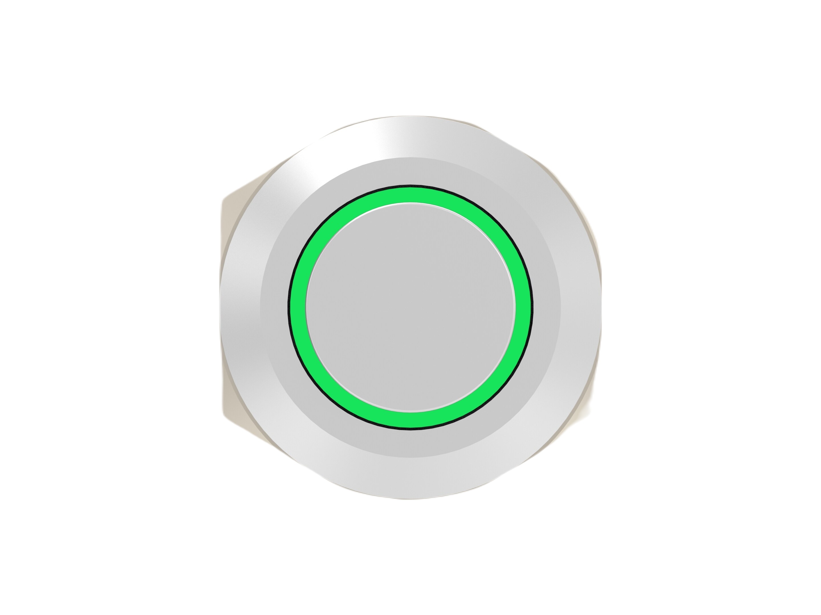 TE Connectivity AV12 Series Illuminated Push Button Switch, Momentary, Threaded, 9mm Cutout, SPST, Green LED, 24V, IP67